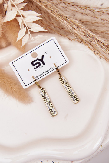 saapad koos stiilsete detailidegai Wiszące säravate kristallidega Stal Pozłacana