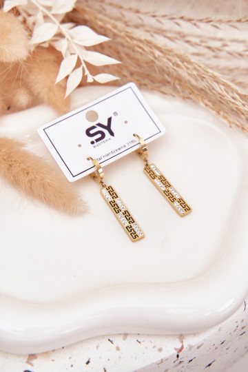 saapad koos stiilsete detailidegai Wiszące säravate kristallidega Stal Pozłacana 2