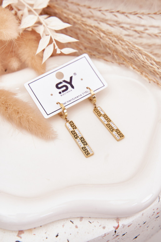 saapad koos stiilsete detailidegai Wiszące säravate kristallidega Stal Pozłacana