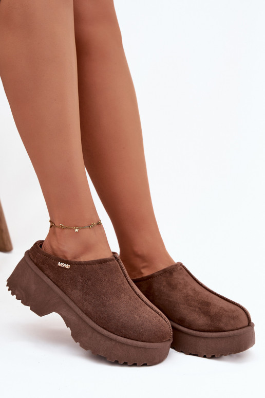 nööpidega lumesaapad  platvormiga pruunid värvi Yrenna