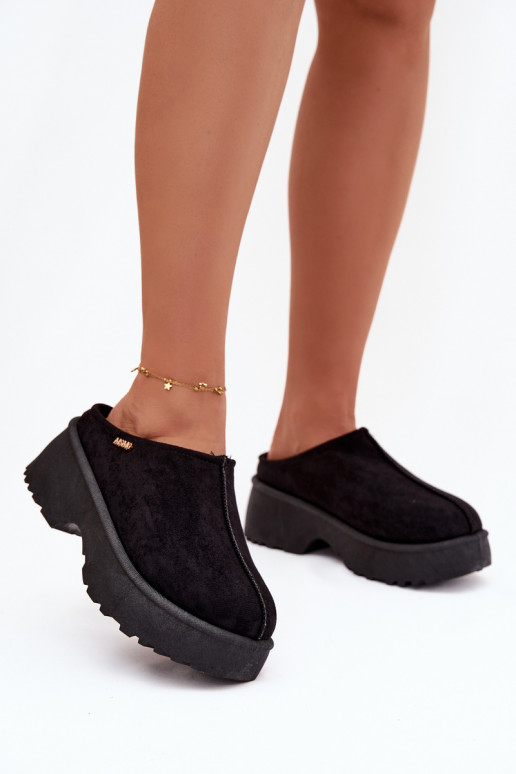 nööpidega lumesaapad  platvormiga Must Yrenna