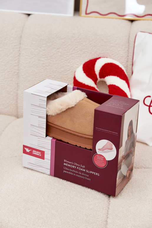 Plätud  karusnahaga pruunid värvi Eveline