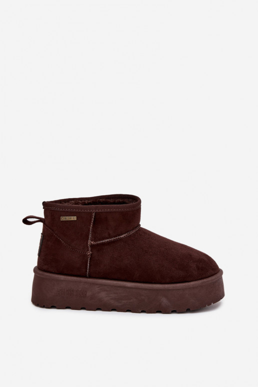 madalad lumesaapad platvormiga Big Star OO274A101 šokolaadi värvi