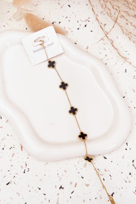 Käevõru  Stal Nierdzewna Kuldset värvi-Mustad