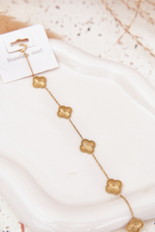 Käevõru roostevabast terasest Z uszkami Kuldset värvi