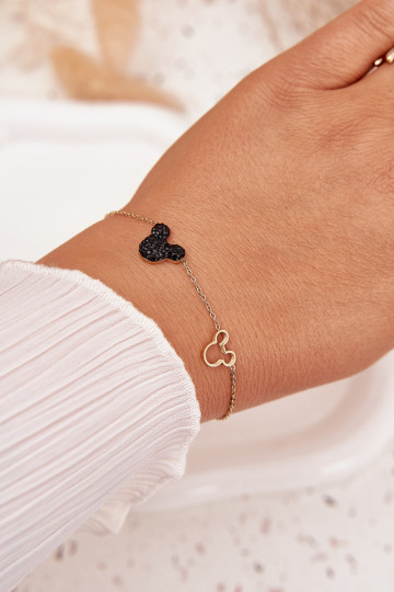 Käevõru roostevabast terasest  Miki Kuldset värvi