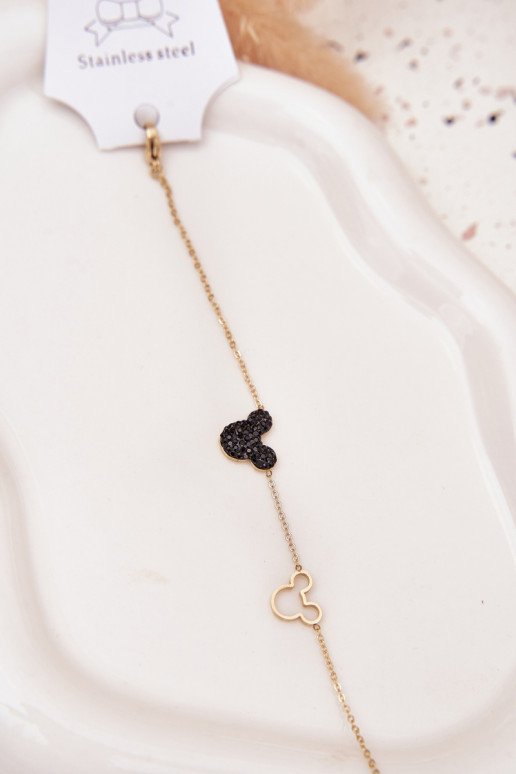 Käevõru roostevabast terasest  Miki Kuldset värvi