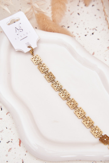  Käevõru  säravate kristallidega Stal Chirurgiczna Kuldset värvi 2