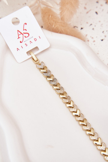 Käevõru   säravate kristallidega Kuldset värvi 2