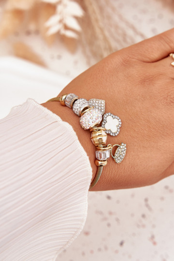 Käevõru z Zawieszkami Charms Kuldset värvi