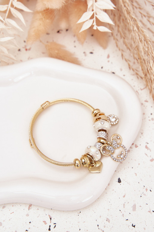 Käevõru z Zawieszkami Charms Kuldset värvi