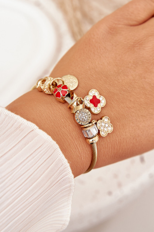 Käevõru z Zawieszkami Charms Kuldset värvi