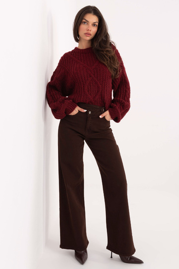 Bordoopruun kampsun-IN