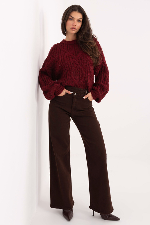 Bordoopruun kampsun-IN