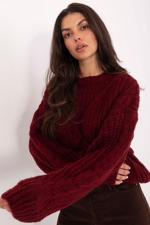 Bordoopruun kampsun-IN