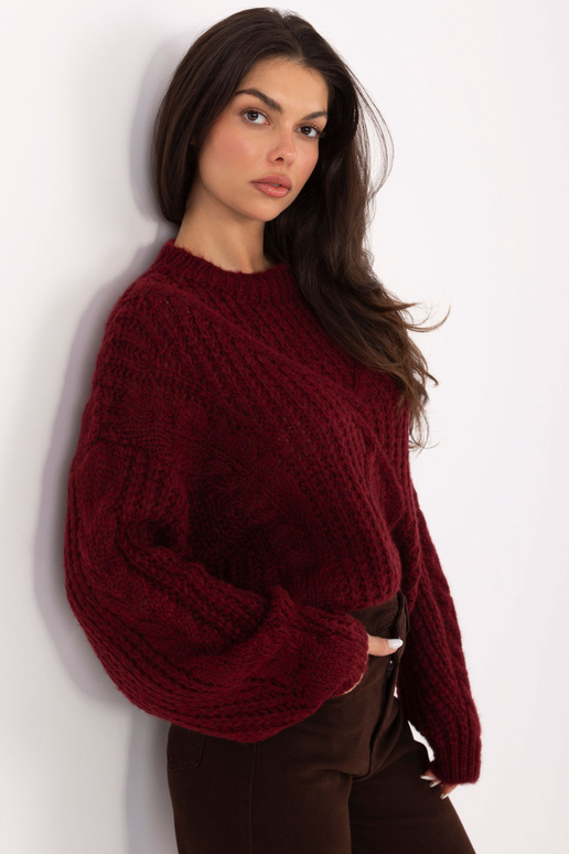 Bordoopruun kampsun-IN