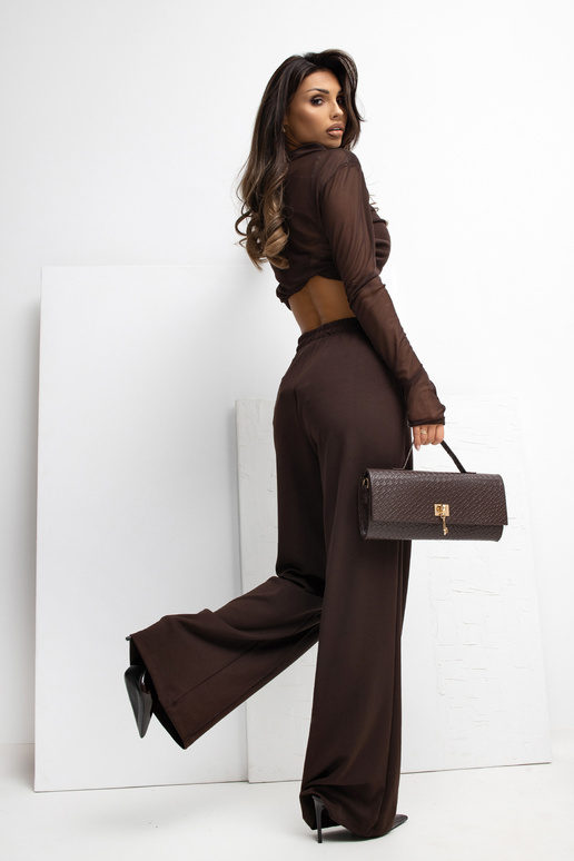 Tumepruunad spordipüksid