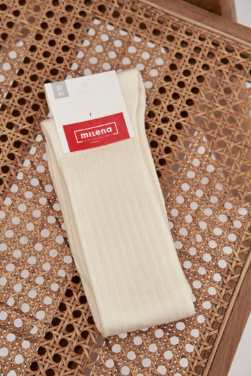 Pika meriinovilla sokid elevandiluust värviga 2