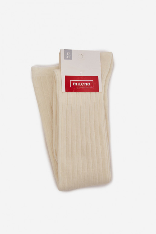 Pika meriinovilla sokid elevandiluust värviga