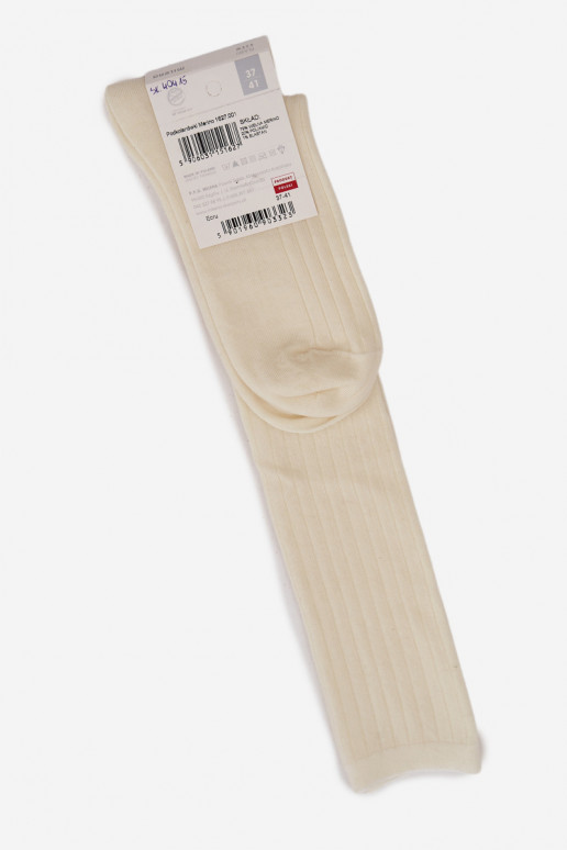 Pika meriinovilla sokid elevandiluust värviga