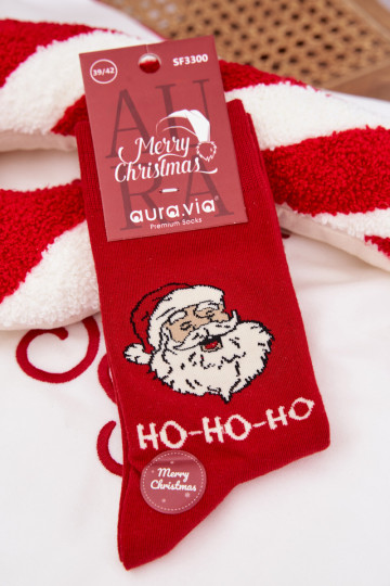 Skarpety  Christmas Śmiejący Się Santa Claus runased