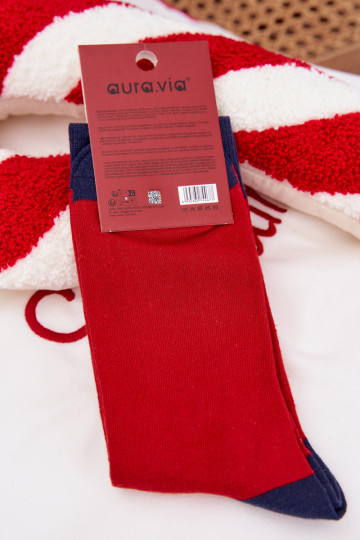 Skarpety  Christmas Santa ClausOkularach -tumesinist värvi 2