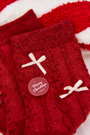 Sokid  Christmas lipsukesega Wełna  runased