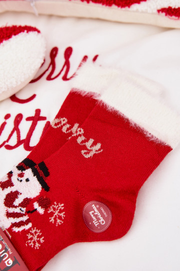 Jõulusokid Laste jalanõud karusnahaga I Bałwanem Wełna  runased