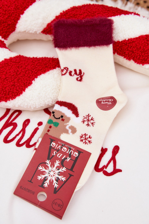 Jõulusokid Laste jalanõud Piernik I karusnahaga Wełna  