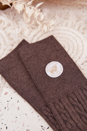 Długie Wełniane Sokid  halli värvi