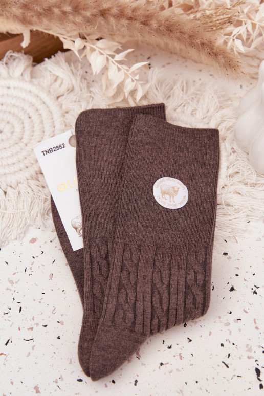 Długie Wełniane Sokid  halli värvi