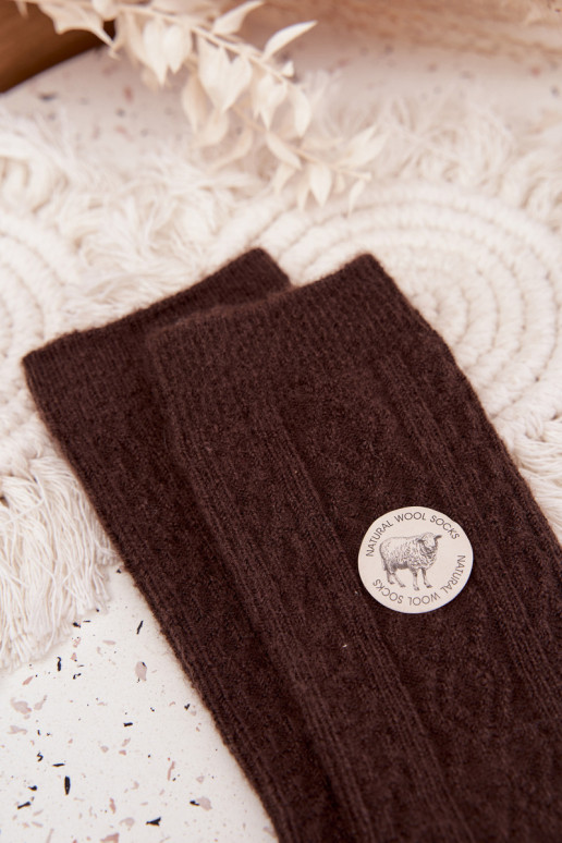 Sokid  Wełniane Czekoladowe