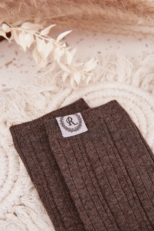 Puuvillased sokid triipudega  halli värvi