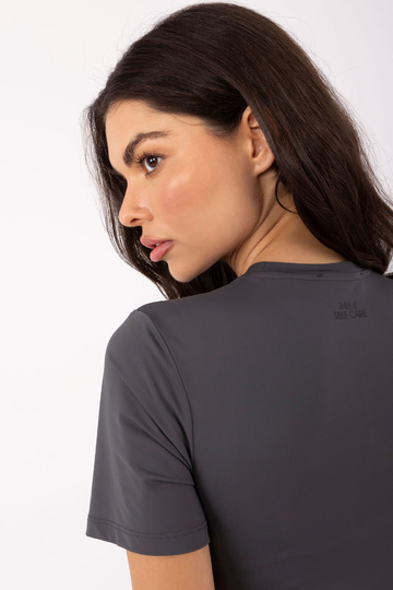 Grafiithalli värvusega pluus