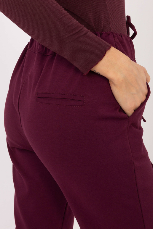 Bordoopunased püksid