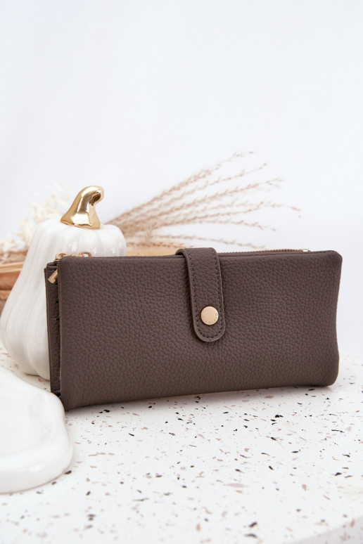 Rahakott eko-nahast  halli värvi Gilessa