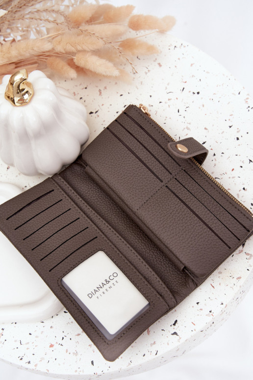 Rahakott eko-nahast  halli värvi Gilessa