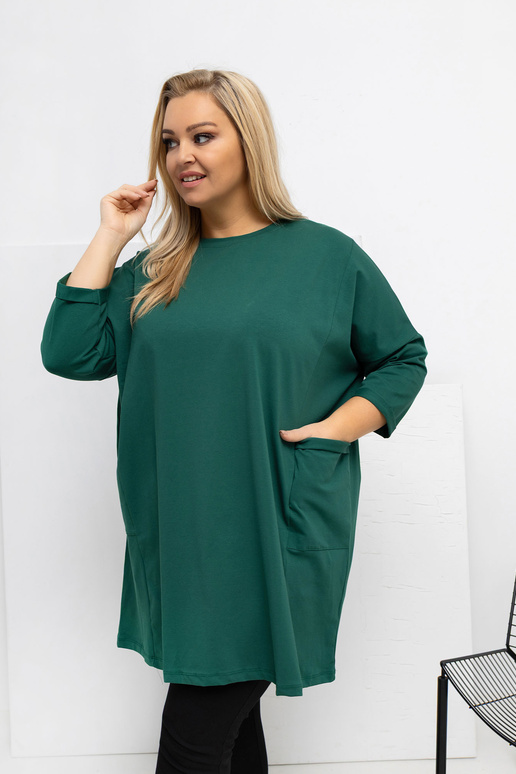 Tume rohelise värvi pluus