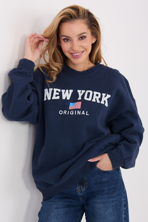 Sinine kapuutsiga kampsun