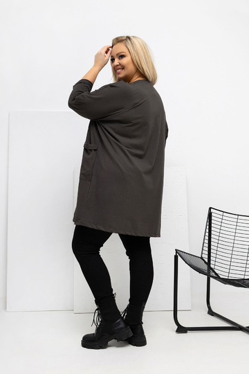 Tume kaki värvi pluus