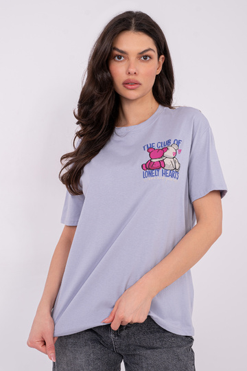 Hele lillaka värvusega T-särk 2