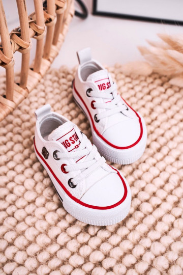 Laste jalanõud  madalad tennised BIG STAR HH374193 valget värvi 2