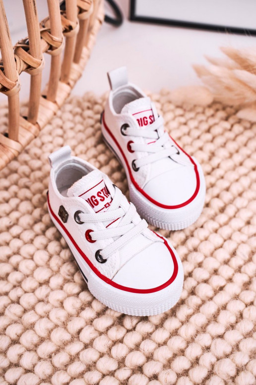 Laste jalanõud  madalad tennised BIG STAR HH374193 valget värvi