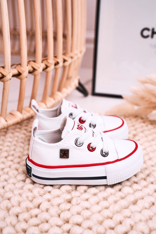 Laste jalanõud  madalad tennised BIG STAR HH374193 valget värvi