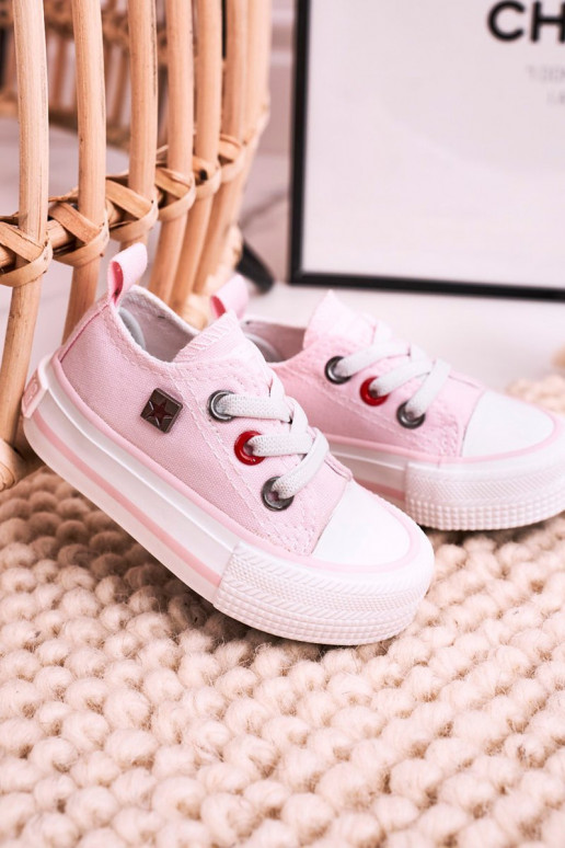 Laste jalanõud  madalad tennised BIG STAR HH374197 Tumeroosad värvi