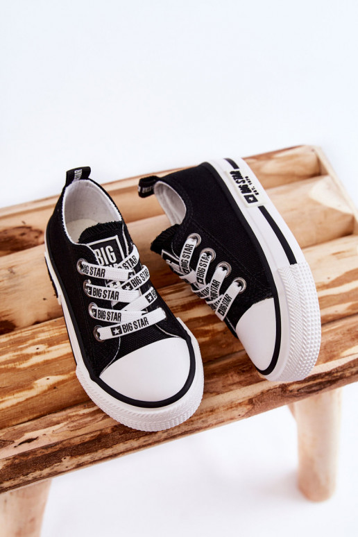 Laste jalanõud Riidest vabaaja jalanõud BIG STAR KK374069 Must