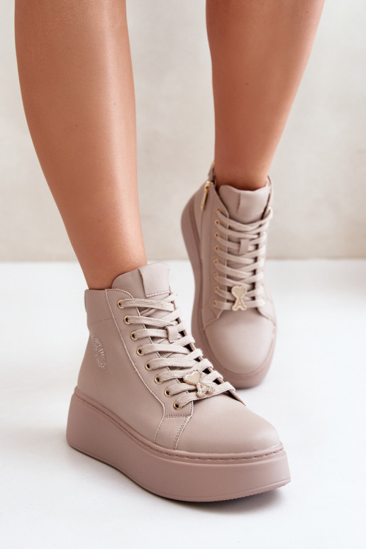     tüüpi jalanõud  platvormiga Vinceza 66707 beeži värvi