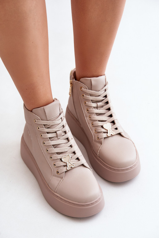     tüüpi jalanõud  platvormiga Vinceza 66707 beeži värvi