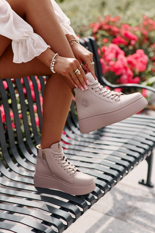     tüüpi jalanõud  platvormiga Vinceza 66707 beeži värvi