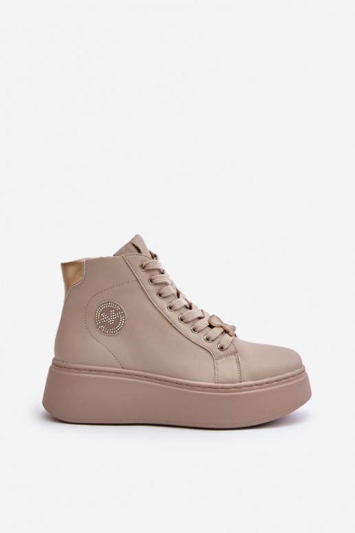     tüüpi jalanõud  platvormiga Vinceza 66707 beeži värvi